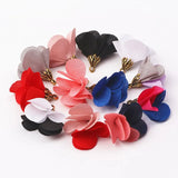 100pcs Mixed Fabric 23mm Flower Tassel Pendants For DIY Crafts
