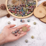 100pcs Mixed Rondelle Large Hole Acrylic European Beads