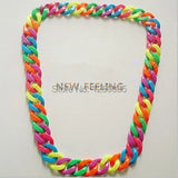 100pcs Colorful Acrylic Link Necklace Bracelet Earring Fitting