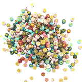 100pcs Mixed Letter Acrylic Beads Round Loose Spacer Beads DIY Bracelet Necklace