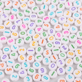 100pcs Mixed Square Alphabet Letter Bead Charms Bracelet Necklace for DIY Craft