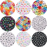 100pcs Mixed Square Alphabet Letter Bead Charms Bracelet Necklace for DIY Craft