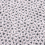 100pcs Mixed Square Alphabet Letter Bead Charms Bracelet Necklace for DIY Craft