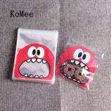 100pcs Mouse Monster Candy Cookie Biscuit Opp Bag 7x7cm