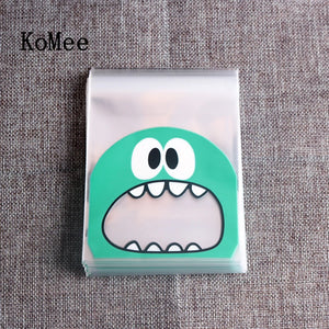 100pcs Mouse Monster Candy Cookie Biscuit Opp Bag 7x7cm