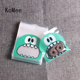 100pcs Mouse Monster Candy Cookie Biscuit Opp Bag 7x7cm