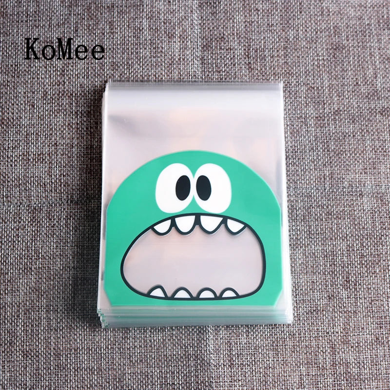 100pcs Mouse Monster Candy Cookie Biscuit Opp Bag 7x7cm