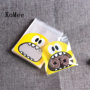 100pcs Mouse Monster Candy Cookie Biscuit Opp Bag 7x7cm