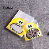 100pcs Mouse Monster Candy Cookie Biscuit Opp Bag 7x7cm