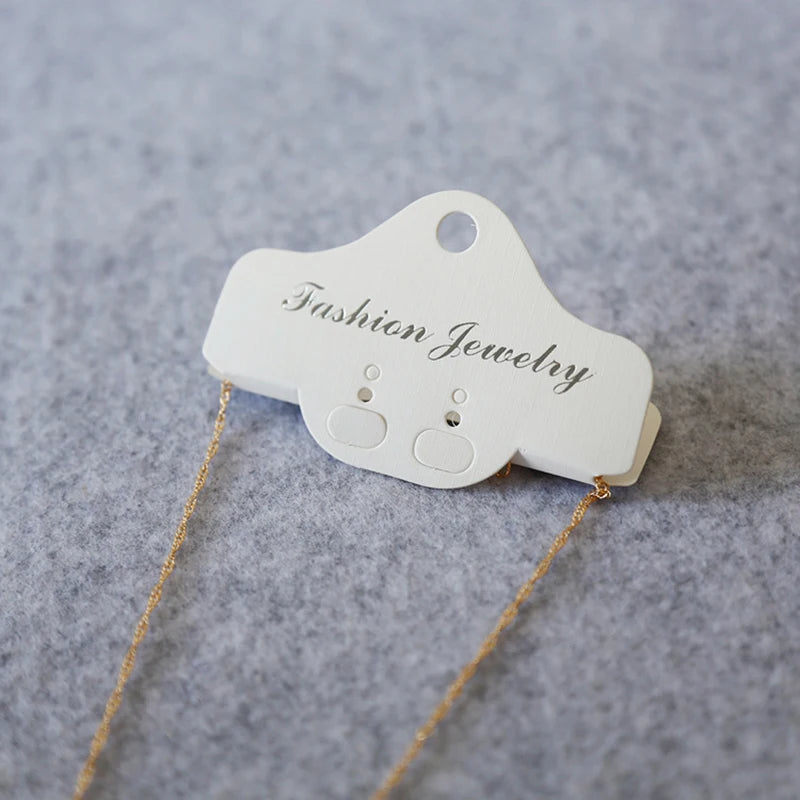 100pcs Earring Necklace Display Cards Jewelry Package Hang Tag