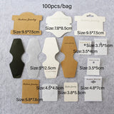 100pcs Earring Necklace Display Cards Jewelry Package Hang Tag