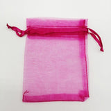 100pcs Multicolor Organza Gift Bags Drawstring Pouch