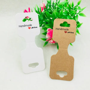 100pcs Multicolor Paper Necklace Cards for Jewelry Displays