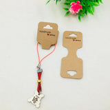 100pcs Multicolor Paper Necklace Cards for Jewelry Displays