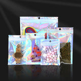 100pcs Rainbow Film Laser Bag Seal Storage Nail Beauty Beads Jewelry Pouches