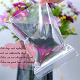 100pcs Clear Self-adhesive Cello Bags for Candy Packing Resealable