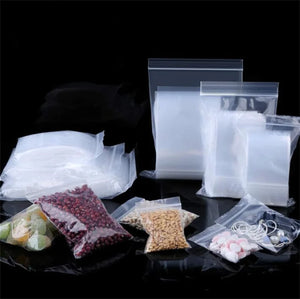 100pcs Clear Self-adhesive Cello Bags for Candy Packing Resealable