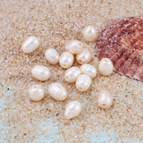 100pcs Freshwater Pearl Beads for DIY Jewelry Making 7~10x7~8mm