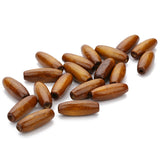 100pcs Natural Olive Shape Wood Beads Coffee Wooden Spacer Beads DIY Jewelry