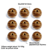 100pcs Natural Wood Beads 6mm-12mm Spacer DIY Jewelry Making