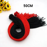 100pcs Red String Necklace Hand Braided Lanyard Gift