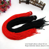 100pcs Red String Necklace Hand Braided Lanyard Gift