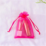 100pcs Organza Bag Solid Jewelry Pouches 7x9cm 9x12cm 10x15cm 13x18cm