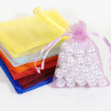 100pcs Organza Bags Drawstring Small Pouches Jewelry Gift Packaging