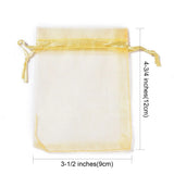 100pcs Organza Candy Gift Bags Drawstring Pouches for Wedding Party