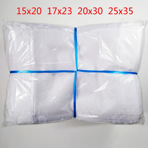 100pcs Organza Pouches 15x20 17x23 20x30cm 25x35 Drawable Organza Bags