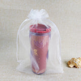 100pcs Organza Pouches 15x20 17x23 20x30cm 25x35 Drawable Organza Bags