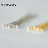 100pcs Gold/ Silver Head Pins 40mm, Plated Brass Headpins, 0.7mm T-Pins