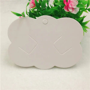 100pcs Hair Band Card DIY Jewelry Packing Card Hair Clip Bracelet Display Tag
