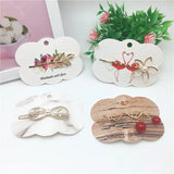 100pcs Hair Band Card DIY Jewelry Packing Card Hair Clip Bracelet Display Tag