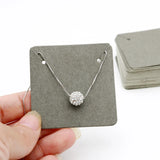 100pcs Jewelry Display Cards Necklace Earring Bracelet Holder