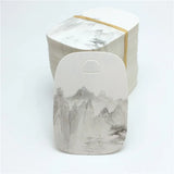 100pcs Vintage Ink Painting Necklace Earring Display Cards Set