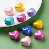 100pcs Pearlized Heart Beads Mix for DIY Jewelry Making