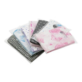 100pcs Pink Purple Stars Rose Butterfly Plastic Bag Jewelry Packing Pouches