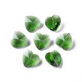 100pcs Pink Glass Heart Beads Jewelry Making DIY 14mm