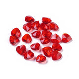 100pcs Pink Glass Heart Beads Jewelry Making DIY 14mm