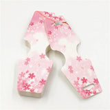 100pcs Pink Flower Jewelry Sets Cards for Packing