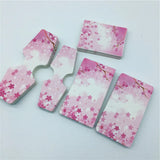 100pcs Pink Flower Jewelry Sets Cards for Packing