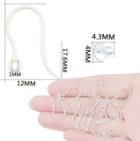 100pcs Plastic Earring Hooks Fish Hooks for DIY Jewelry Making