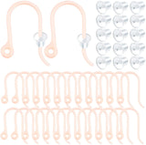 100pcs Plastic Earring Hooks with Safety Backs for DIY Jewelry Making