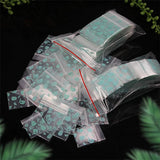 100pcs Mini Zip Lock Storage Bags for Jewelry Gift Packaging
