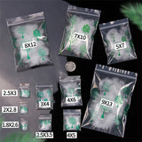 100pcs Mini Zip Lock Storage Bags for Jewelry Gift Packaging