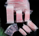 100pcs Mini Zip Lock Storage Bags for Jewelry Gift Packaging