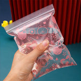 100pcs Mini Zip Lock Storage Bags for Jewelry Gift Packaging