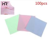 100pcs Polish Cleaning Polishing Cloth 8x8cm
