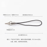 100pcs Polyester Single Ring Lanyard Christmas Bell Keychain Rope